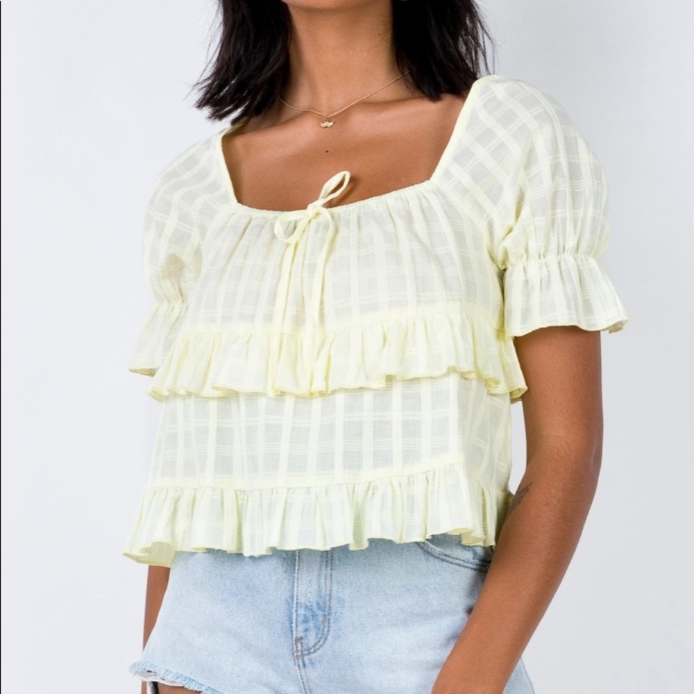 Princess Polly yellow top